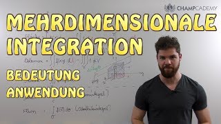 Mehrdimensionale Integration  Bedeutung  Anwendung [upl. by Yevol]