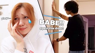 Crying With The Door Locked PRANK he said WHAT [upl. by Astto]