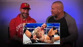 CM Punk and Randy Orton react to WrestleMania XXVII classic WWE Playback [upl. by Mortimer]