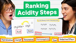 Ranking Acidity Using pKa and Drawing Arrows in AcidBase Reactions [upl. by Koh]