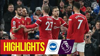 Ronaldo amp Fernandes fire Reds into Top 4  Highlights  Manchester United 20 Brighton amp Hove Albion [upl. by Rubin]