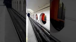 Cruzamiento de Trenes en Aquiles Serdán Línea 7 CDMX [upl. by Partan]