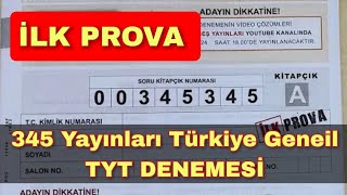 345 TÜRKİYE GENELİ TYT DENEME YORUMLARI [upl. by Ndnarb]