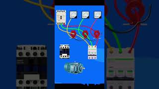 CT connection in motor with ampere meter electrician trendingshorts youtubevideo followforfollow [upl. by Loella]