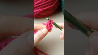 How To Make The Double Crochet Stich Cómo Hacer El Punto Alto Paso A Paso shorts [upl. by Terag]