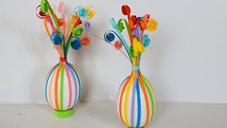 How to make paper quilling egg Easter egg decoration idea [upl. by Atikan]