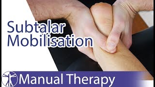 Subtalar Joint Mobilization  Inversion amp Eversion [upl. by Schwenk778]