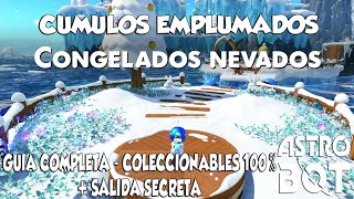 CONGELADOS NEVADOS en el Cumulo Emplumado  ASTRO BOT  Coleccionables 100 Guia completa [upl. by Oglesby]