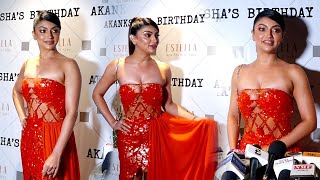 Akanksha Puri Red Hot Look In Transparent Revelaing Gown On Her 36th Birthday Celebration [upl. by Atnauq]