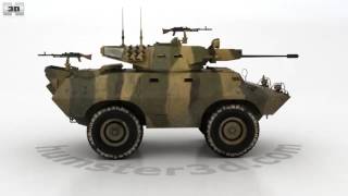 V150 Commando Armored Car 3D model by 3DModelsorg [upl. by Ronica]