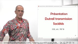 Présentation du pacte Dutreil sociétés [upl. by Enelia]