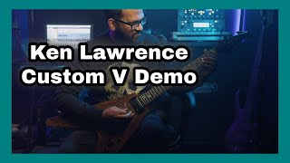 Ken Lawrence Guitar  Rare Custom Flying V Demonstration [upl. by Elleuqar]