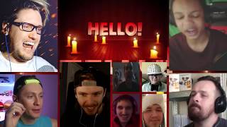 VERSION 20 HELLO NEIGHBOR SONG GET OUT LYRIC VIDEO  DAGames REACTION MASHUP197 [upl. by Izogn673]