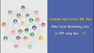 Facebook Style Extract URL Data  Make Social Networking Sites in PHP using Ajax  15 [upl. by Chemesh]