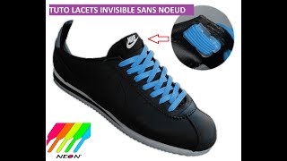 TUTO LACETS INVISIBLE SANS NOEUD [upl. by Russ768]