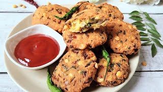 Dal Vada Recipe  Crispy Masala Vada Recipe  Healthy Chana Dal Vada  Lentils Fritters [upl. by Anjela]