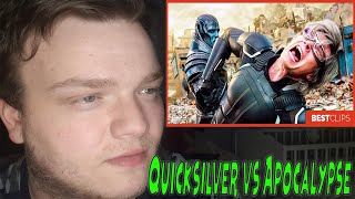 Quicksilver vs Apocalypse  Fight Scene  XMen Apocalypse 2016 Movie Reaction [upl. by Aihsile]