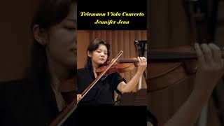 Telemann Viola Concerto in G Major 2nd mvt  Jennifer Jeon [upl. by Yemorej]