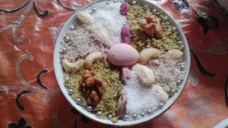 Tunisian Assidat zgougou recipe وصفة عصيدة زقوقو التونسية [upl. by Neerol]