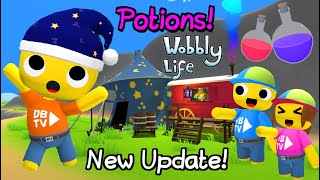 NEW UPDATE amp NEW WIZARD POTIONS IN WOBBLY LIFE 👀 [upl. by Minardi]