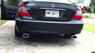 e500 w211 with remus sport exhaust [upl. by Eisor791]