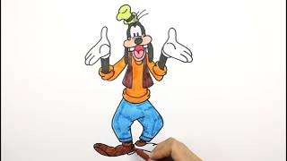 How to draw Goofy [upl. by Tenneb853]