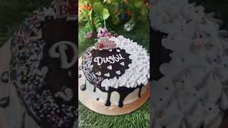 Chocolate dripping cake design  Birthday chocolate drip cake  shorts cake [upl. by Gorski]