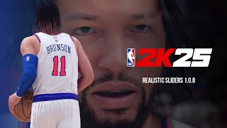 NBA 2K25 Realistic Sliders 100 [upl. by Opalina319]