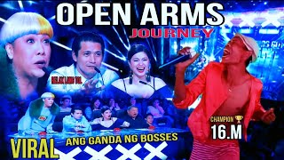 PILIPINAS GOT TALENT AUDITION  PART21  OPEN ARMS JOURNEY  ANG GANDA TALAGA NG BOSSES NI KUYA [upl. by Brittne162]