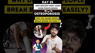 Osteoporosis  Locomotion and Movement NEET Biology Most Asked MCQs Day 25  neetbiology science [upl. by Nyhagen508]