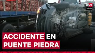 Puente Piedra se registra accidente de tránsito en la Panamericana Norte [upl. by Acinor864]