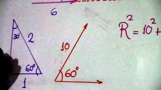 FÍSICA  VECTORES LEY DE COSENOS [upl. by Suki]