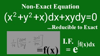 x2y2xdxxydy0 NonExact L593 MathsPulseChinnaiahKalpana [upl. by Uta]