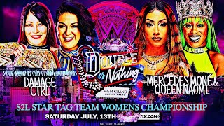 S2L Double or Nothing Damage CTRL vs Mercedes Moné and Queen Naomi S2L Star Womens Tag Championship [upl. by Allecsirp766]