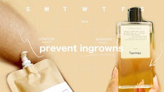 How To Prevent INGROWN HAIRS After Waxing amp Create A Routine [upl. by Aetnahs]