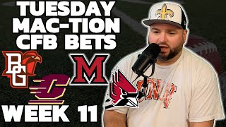 Tuesday CFB Picks amp Predictions Week 11  College Football Picks With Kyle Kirms [upl. by Bricker]