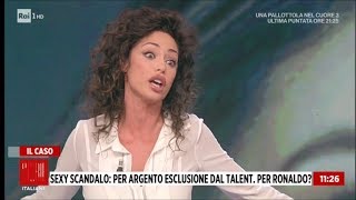 Raffaella Fico difende Cristiano Ronaldo quotCon me un gentiluomoquot  Storie italiane 26112018 [upl. by Gilson]