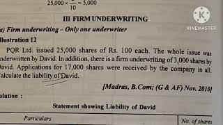 underwriting of shares ill12 debentureHealthy Educationliability of underwriterfirm underwriting [upl. by Victory]