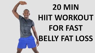 20 Minute HIIT Workout to Lose Belly Fat Fast🔥Burn 250 Calories🔥 [upl. by Eineeuq]