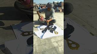 unwrapping mono kite gold manjha  Mono kite gold manjha  mono gold manjha kite flying 2023 [upl. by Yoccm]