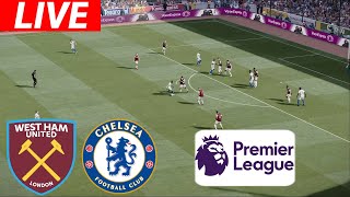 🔴LIVE  West Ham vs Chelsea I Premier League 202425 EPL Full Match Streaming  Efootball Pes 21 [upl. by Sprung]