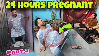 I am Pregnant for 24 Hours challenge Part2  EPIC Family Reaction  jeet thakur pranks [upl. by Peckham]