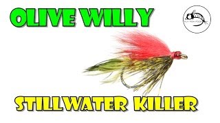 Olive Willy Stillwater fly from Fly Fish Food [upl. by Sirroned294]