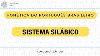 Sistema silábico no português brasileiro [upl. by Ayanat]