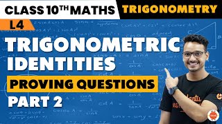 Verifying Trigonometric Identities Questions  Part2  Trigonometry Class 10  NCERT Maths Ch8 [upl. by Selway]