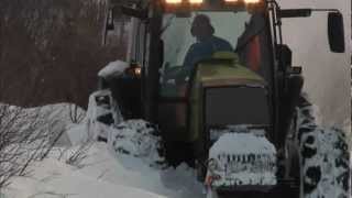 Brøyting  Hemsedal  Valtra 8450 [upl. by Nazarius566]