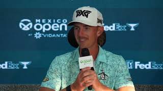 Jake Knapp Winner Sunday Press Conference 2024 Mexico Open at Vidanta © PGA Tour [upl. by Yrohcaz]