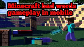 Minecraft solo match victory in bad words gameplay with mobile 😈😈😈😈😈😈😈😈 minecraft [upl. by Nylorahs]