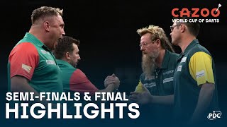 ON TOP OF THE WORLD  SemiFinal and Final Highlights  2022 Cazoo World Cup of Darts [upl. by Assenay]