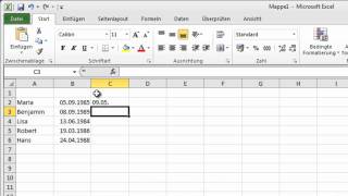 Excel 2010  Termine nach Geburtstag sortieren [upl. by Elohcin]